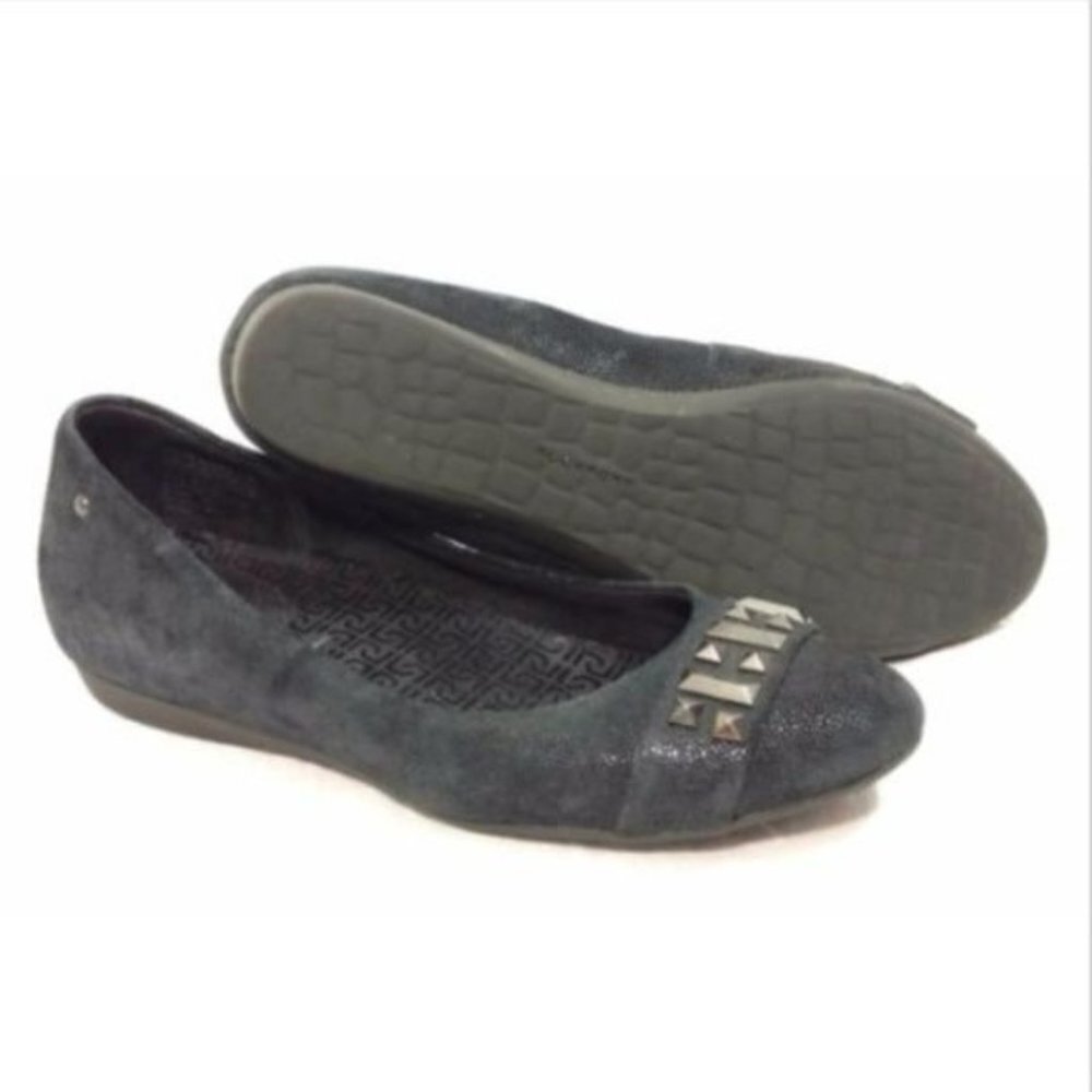 Rockport‎ Flats Womens 8 Slip On Black Suede